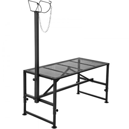 SCJ002-B - Adjustable Goat & Sheep Stand for Safe Hoof Trimming, 47x23 inch
