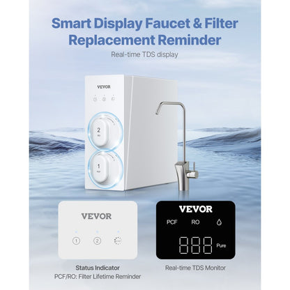 SS-003 - 600 GPD Tankless RO System with 8-Stage Filtration