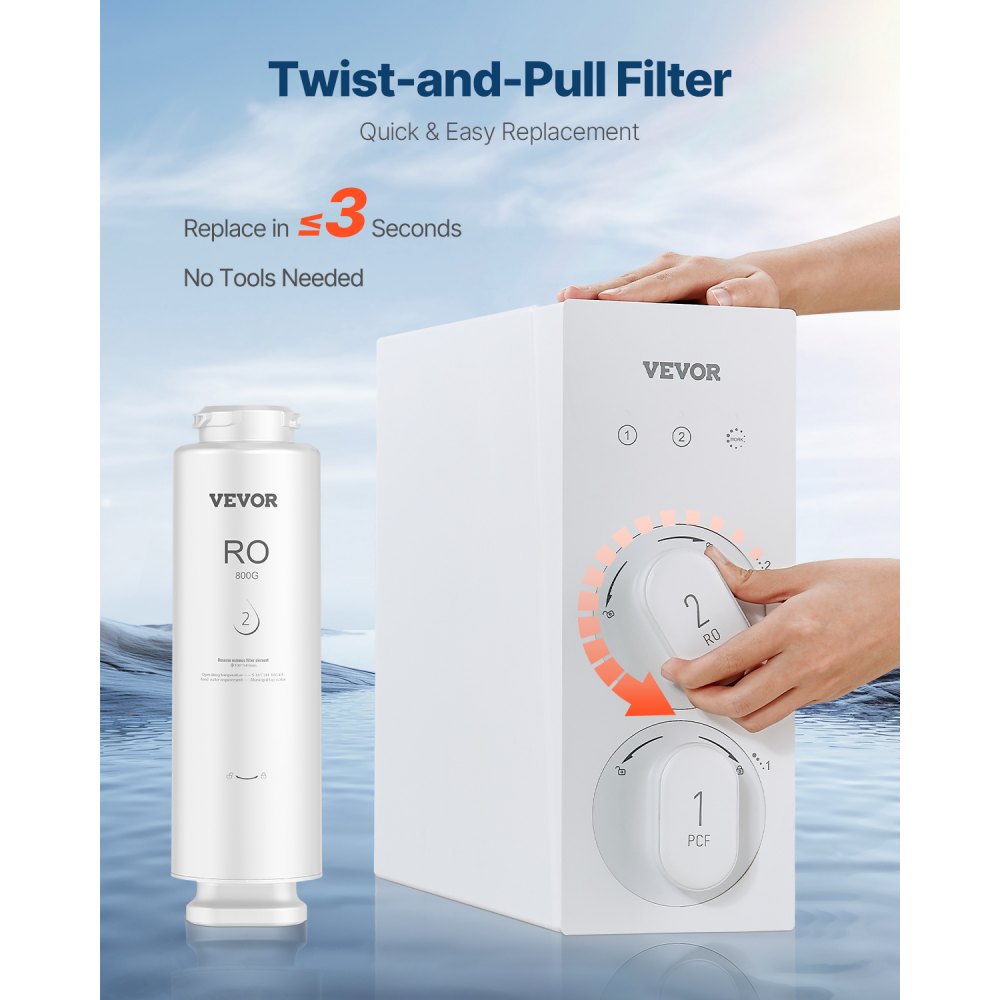 SS-009 - 800 GPD Reverse Osmosis Filter for Easy Replacement
