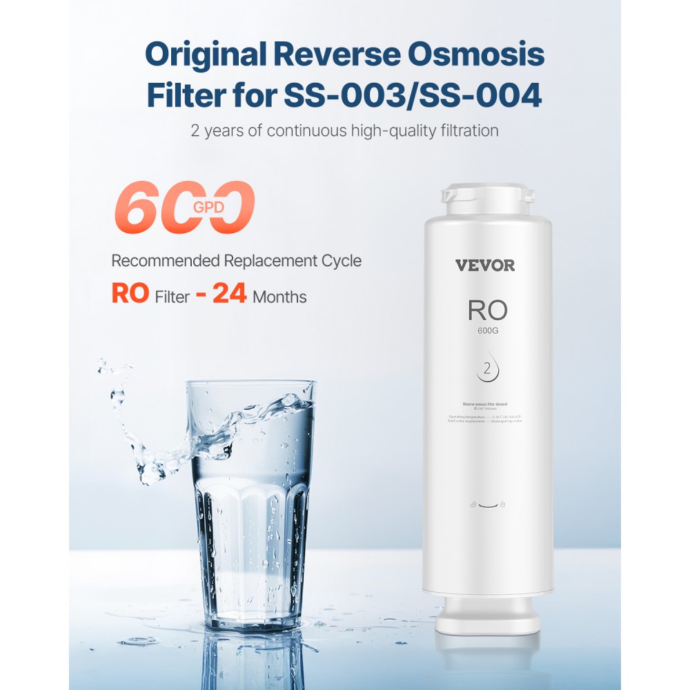 SS-008 - 600 GPD Reverse Osmosis Filter for SS-003, Tool-Free Replacement