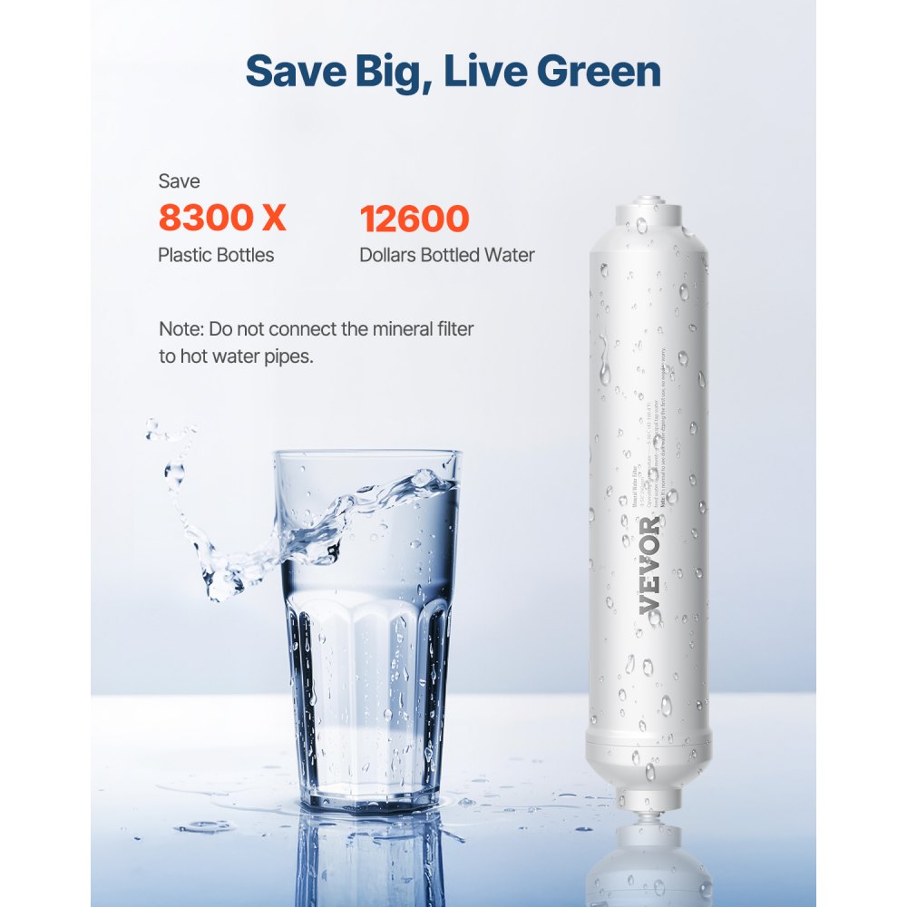 SS-0011 - Under Sink Alkaline Water Filter with Quick Connect Installation