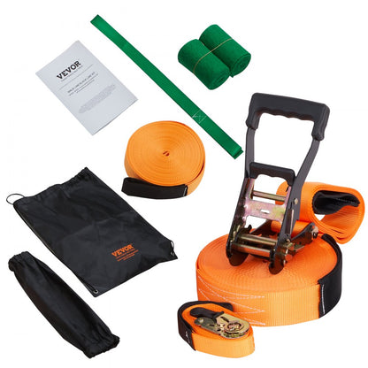 Pr-03-60 - 61ft VEVOR Slackline Kit for Family Fun and Balance Training