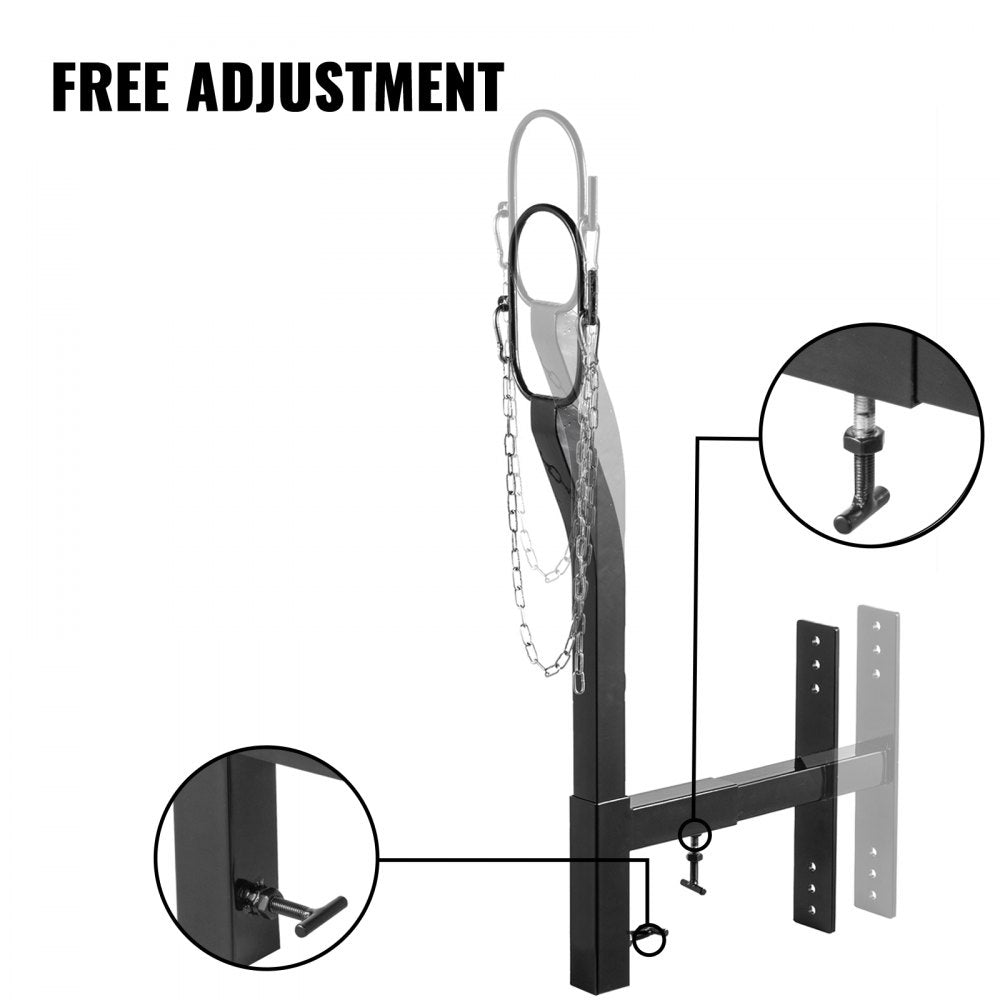 010391568933 - Adjustable Goat Trimming Stand with Galvanized Steel and Nylon Rope