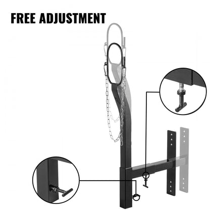 010391568933 - Adjustable Goat Trimming Stand with Galvanized Steel and Nylon Rope