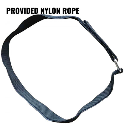 010391568933 - Adjustable Goat Trimming Stand with Galvanized Steel and Nylon Rope