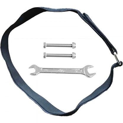 010391568933 - Adjustable Goat Trimming Stand with Galvanized Steel and Nylon Rope