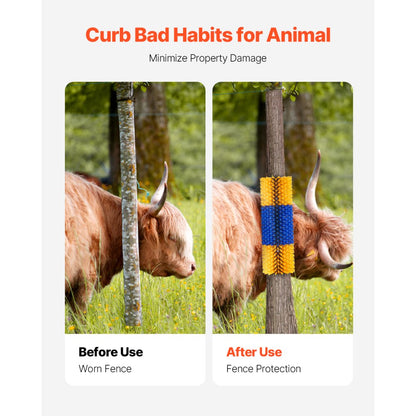 FL-CBB001 - Durable Livestock Scratching Brush with 17.1 in Bristles for Itch Relief