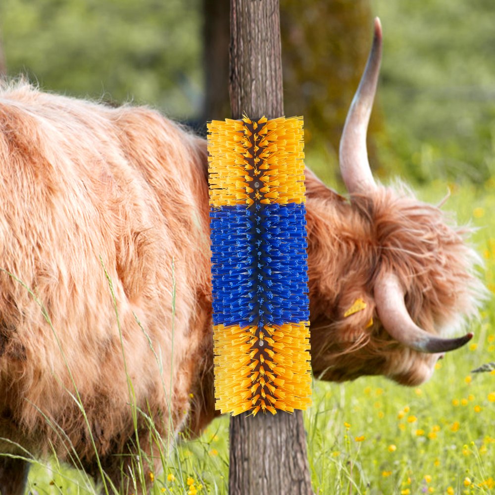 FL-CBB001 - Durable Livestock Scratching Brush with 17.1 in Bristles for Itch Relief