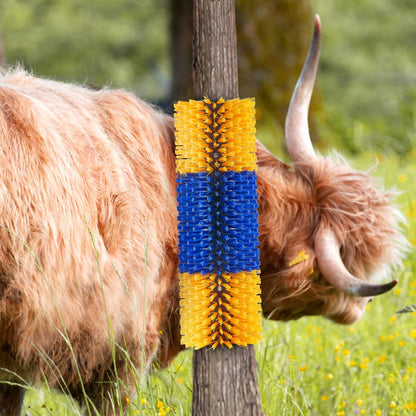 FL-CBB001 - Durable Livestock Scratching Brush with 17.1 in Bristles for Itch Relief