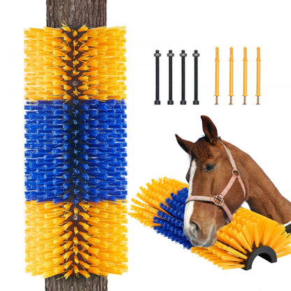 FL-CBB001 - Durable Livestock Scratching Brush with 17.1 in Bristles for Itch Relief
