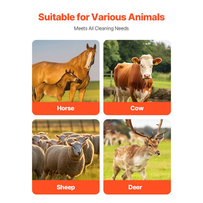 FL-CBB003 - 17.1" Livestock Scratch Brush for Horses, Cows & More