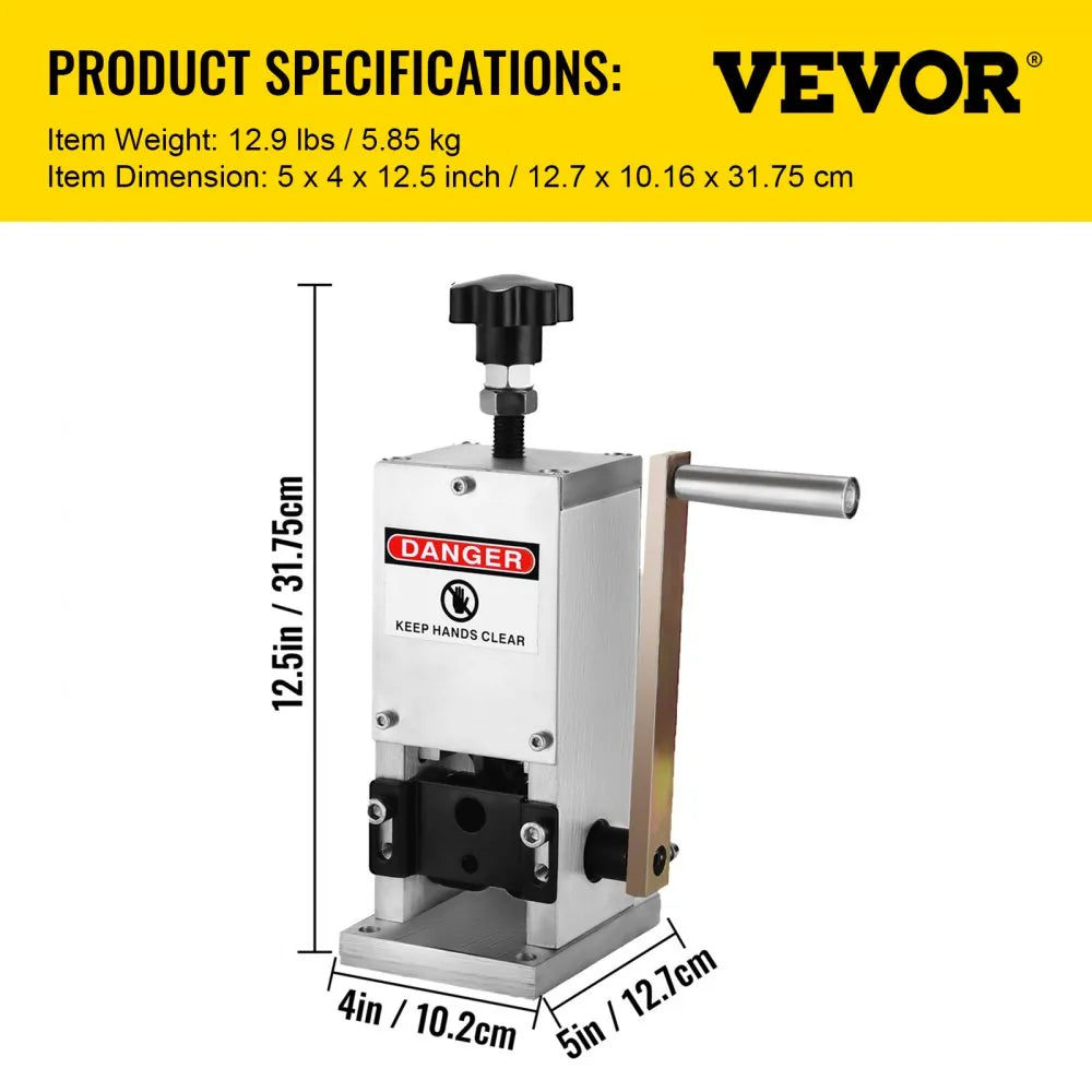 SD-25 Manual - VEVOR Aluminum Wire Stripping Machine, 0.06-0.98" Capacity
