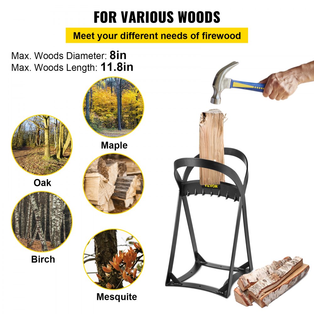 HR-PC - Portable Q235 Steel Log Splitter for 8" Diameter Logs