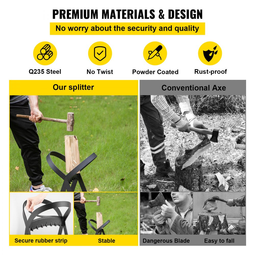 HR-PC - Portable Q235 Steel Log Splitter for 8" Diameter Logs