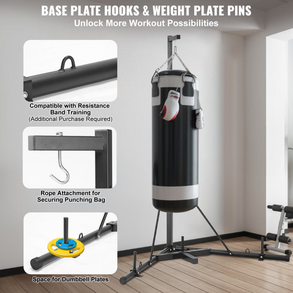 ssshksdj-a - Adjustable Heavy Bag Stand, 400 lbs Capacity, Iron Frame