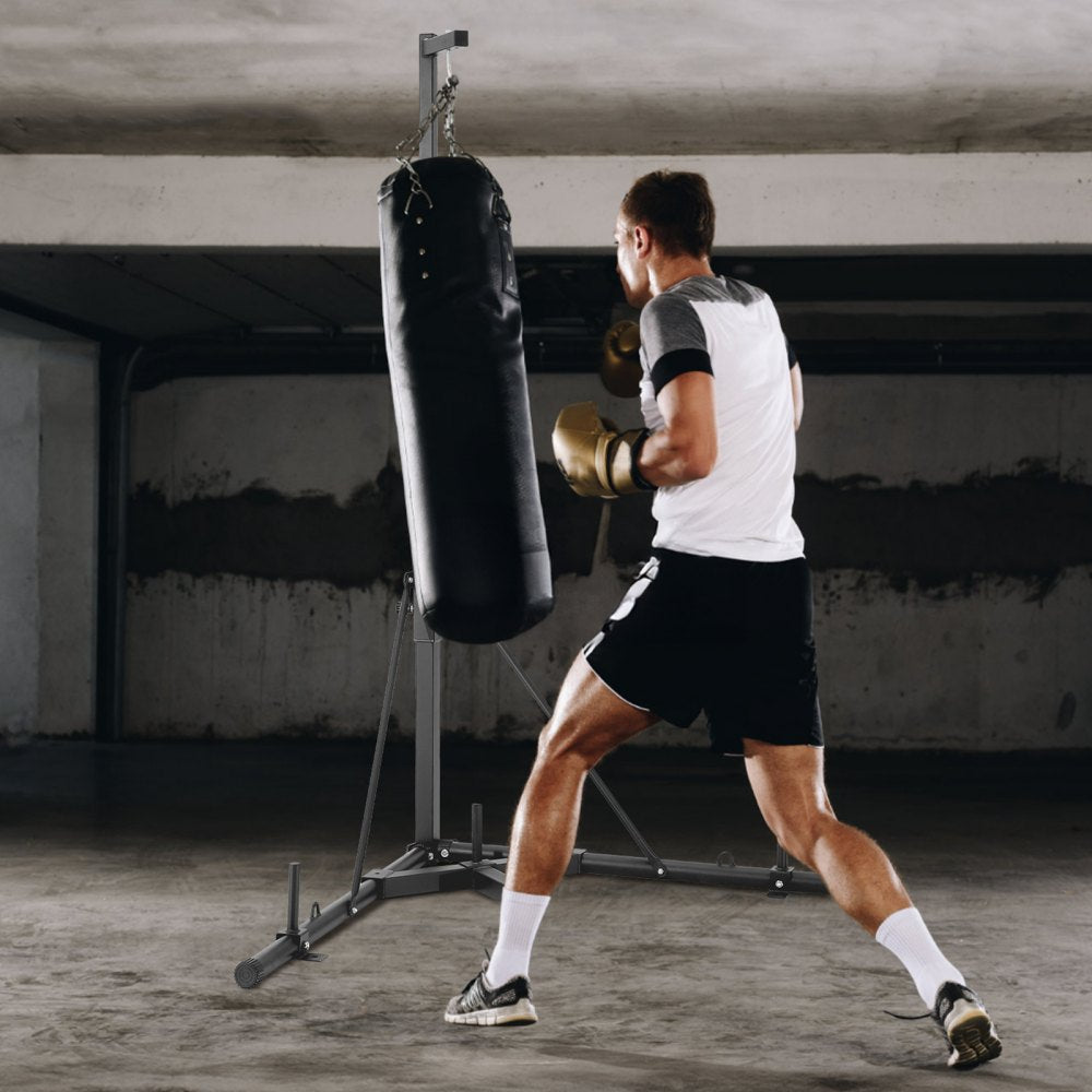 ssshksdj-a - Adjustable Heavy Bag Stand, 400 lbs Capacity, Iron Frame