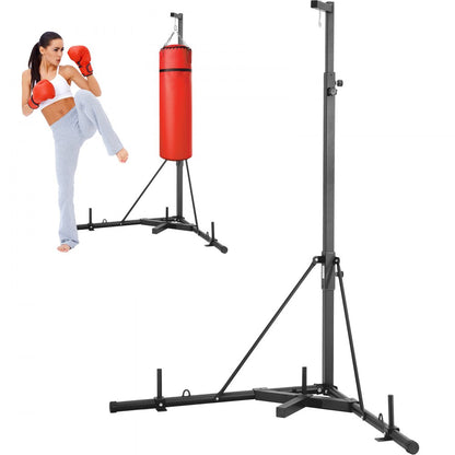 ssshksdj-a - Adjustable Heavy Bag Stand, 400 lbs Capacity, Iron Frame