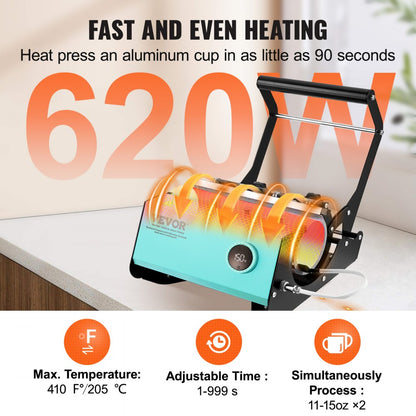 F270 - 11-30oz VEVOR Mug Press for Custom Gifts