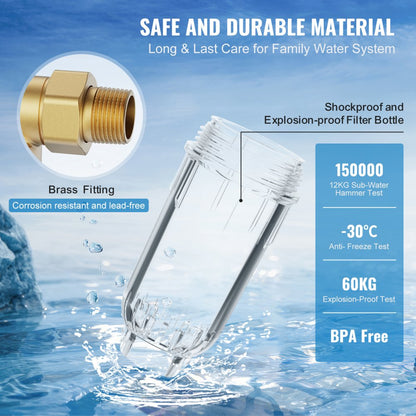 BSK-T2-N12-N - VEVOR 40 Micron Spin Down Filter for Pristine Water Quality