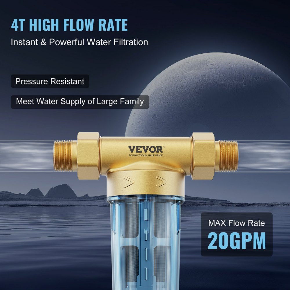 BSK-T2-S3-N - VEVOR 40 Micron Spin Down Filter for Clean Water