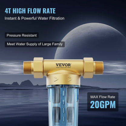 BSK-T2-S3-N - VEVOR 40 Micron Spin Down Filter for Clean Water