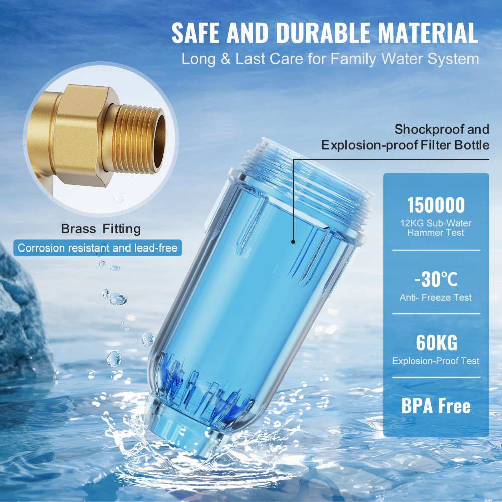 BSK-T2-S3-N - VEVOR 40 Micron Spin Down Filter for Clean Water