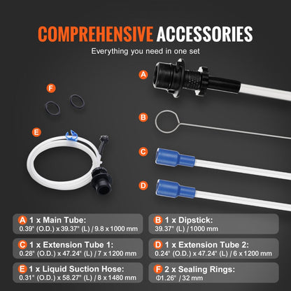 YS-087B - VEVOR 4-Gallon Fluid Extractor for Quick Oil Changes