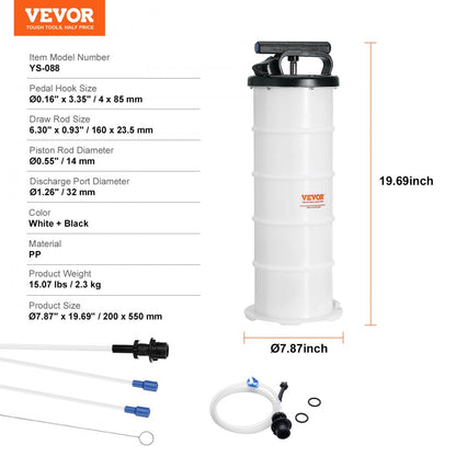 YS-087 - 1.74 Gallon VEVOR Fluid Extractor for Oil Changes