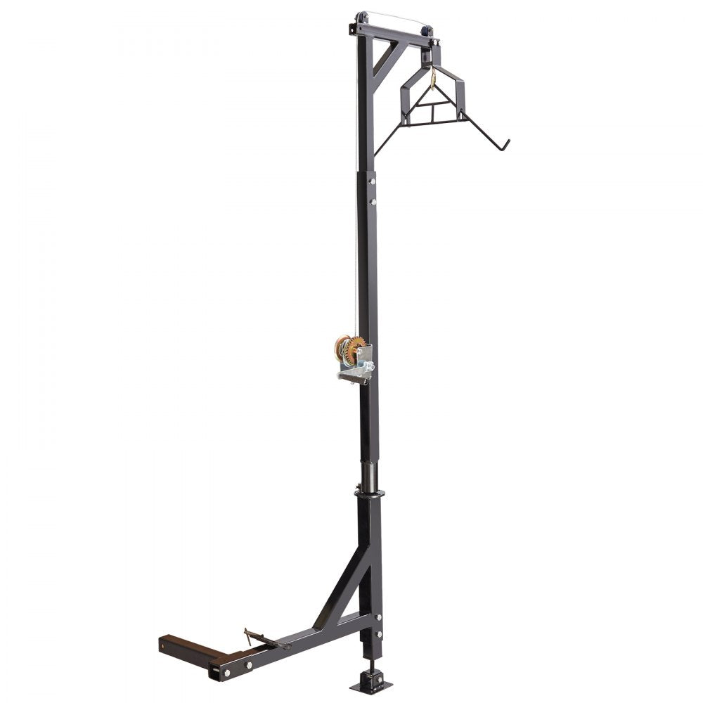 GZB88055-CD400LBS+ZCT - Adjustable 78-100.8" Steel Deer Hoist with 1200 lbs Winch