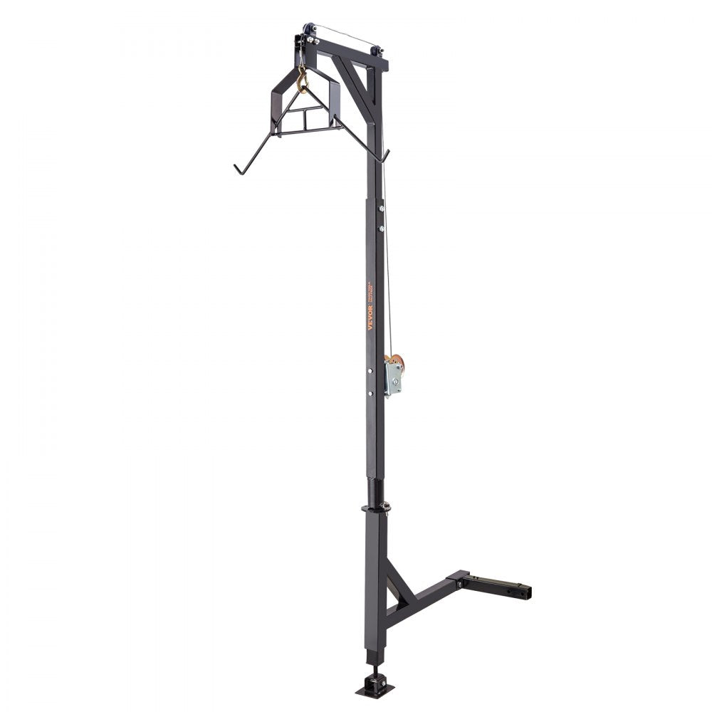GZB88055-CD400LBS+ZCT - Adjustable 78-100.8" Steel Deer Hoist with 1200 lbs Winch