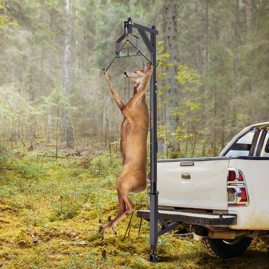 GZB88056-CD500LBS+ZCT - Compact Carbon Steel 500 lbs Deer Hoist for Easy Lifting