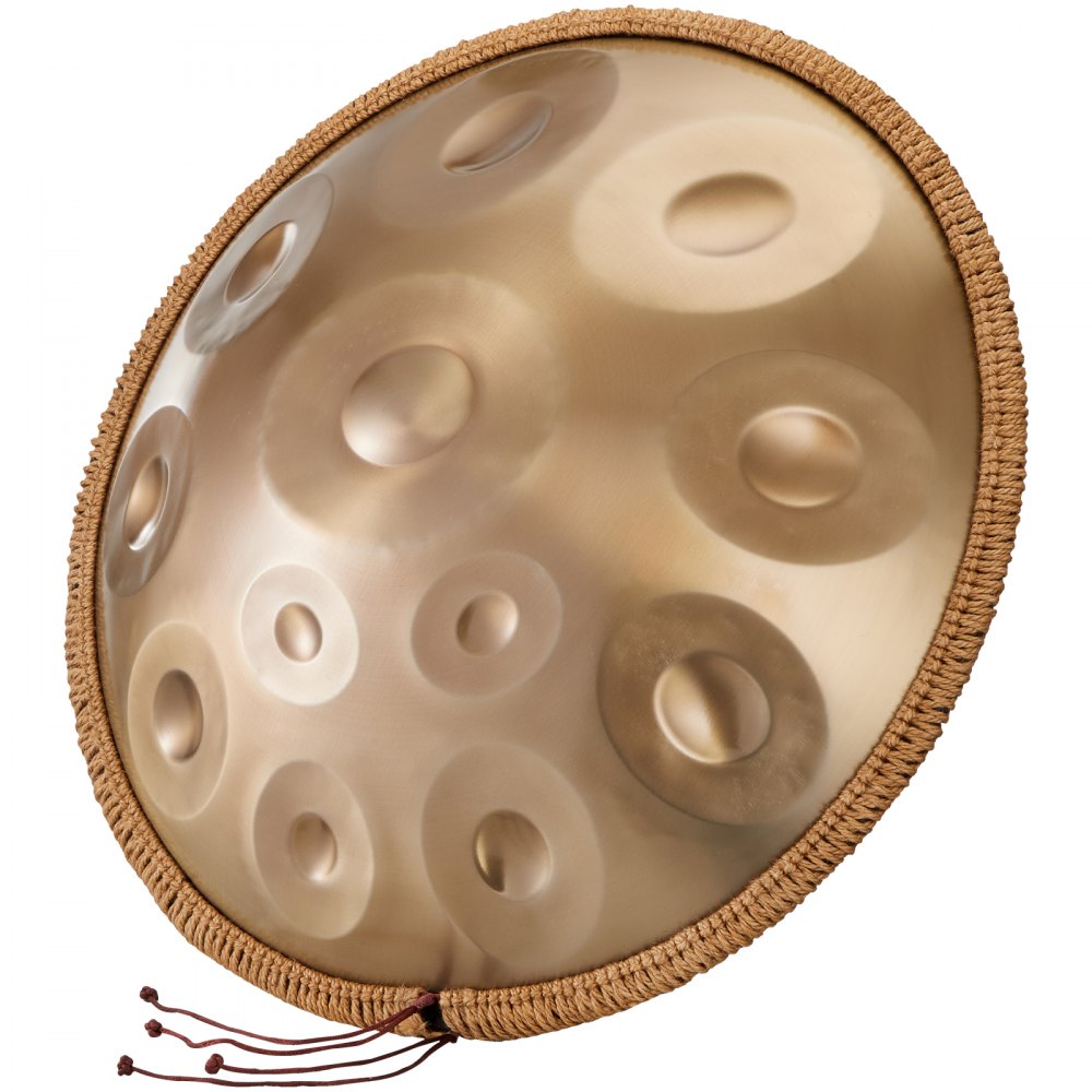 Golden-10 tone sound - 22" D Minor Hand Pan Drum for Beginners