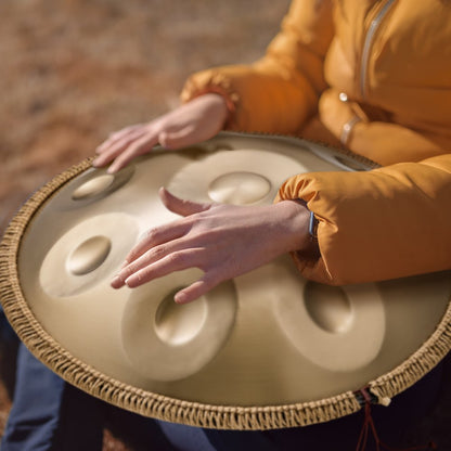 Golden-9 tone sound - 22" D Minor Steel Handpan Drum for Musical Enjoyment