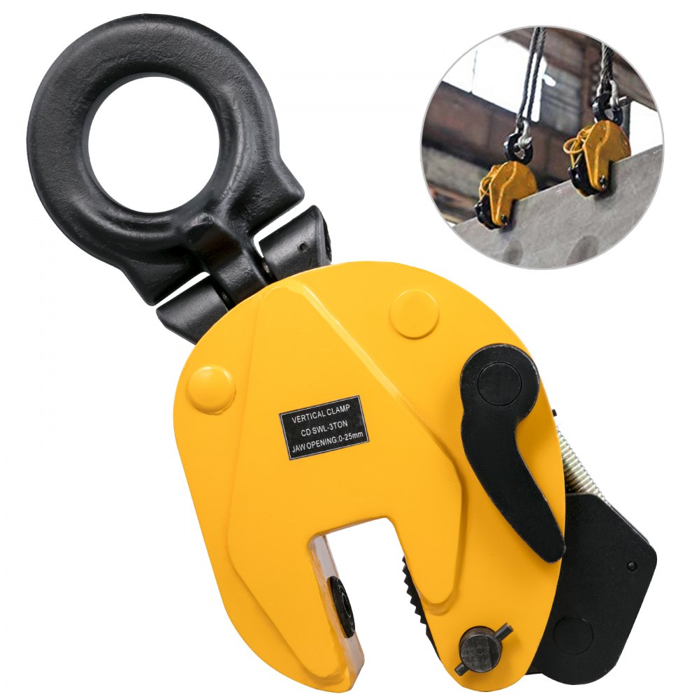 CD3 - Heavy-Duty Steel Plate Lifting Clamp with 180° Rotation