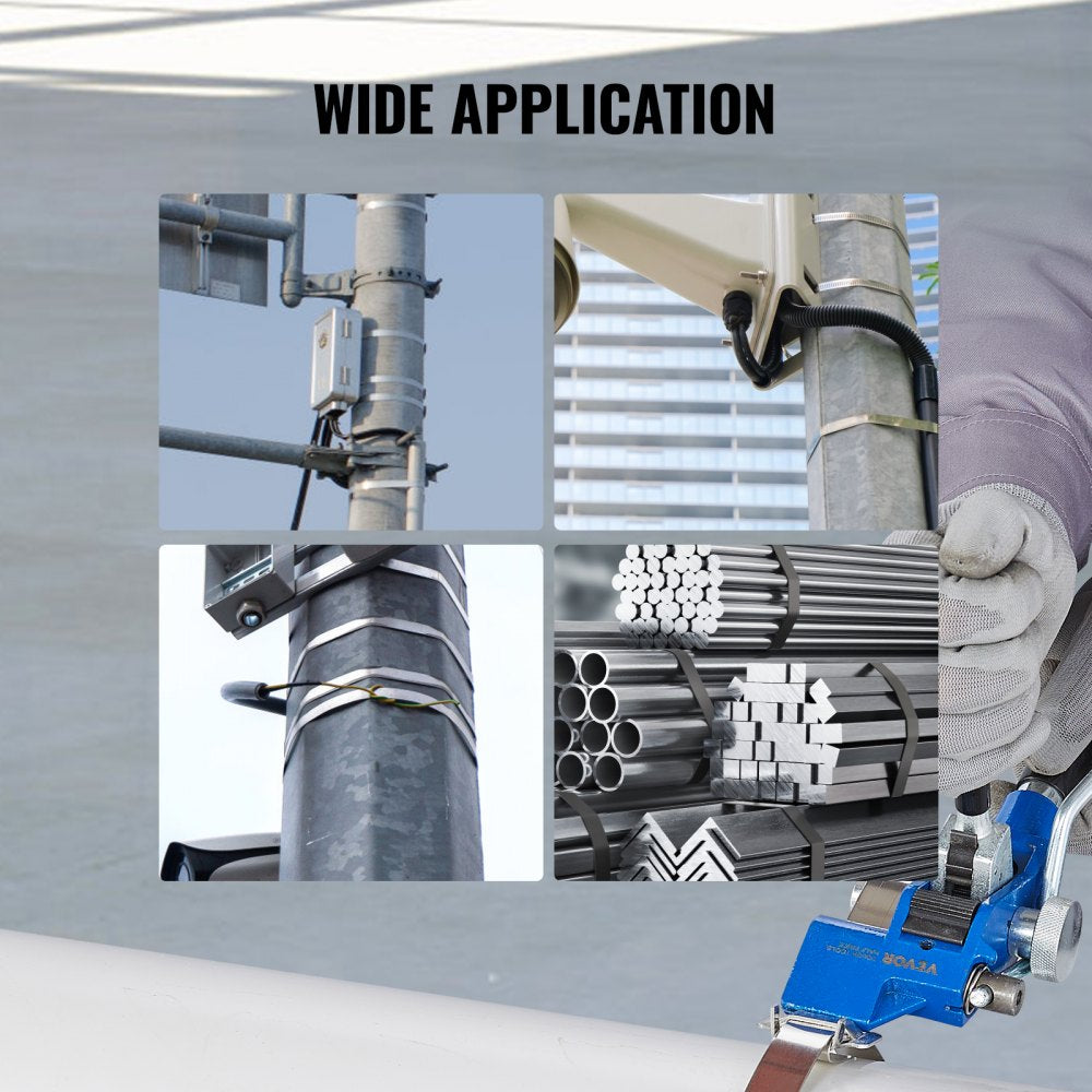 GD-5 - 100ft 304 Stainless Steel Strapping Kit with Tensioner Tool