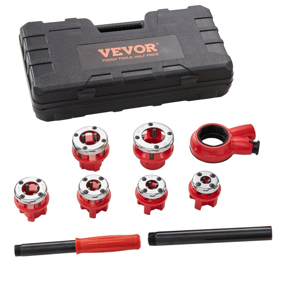 010276098676 - VEVOR 9SICR Ratchet Pipe Threader Kit for Accurate Threading