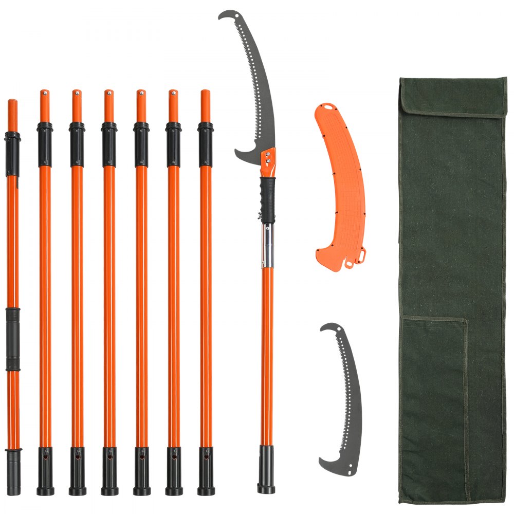 GZJ-8m8 - 7.3-27ft VEVOR Extendable Pole Saw with Steel Blade