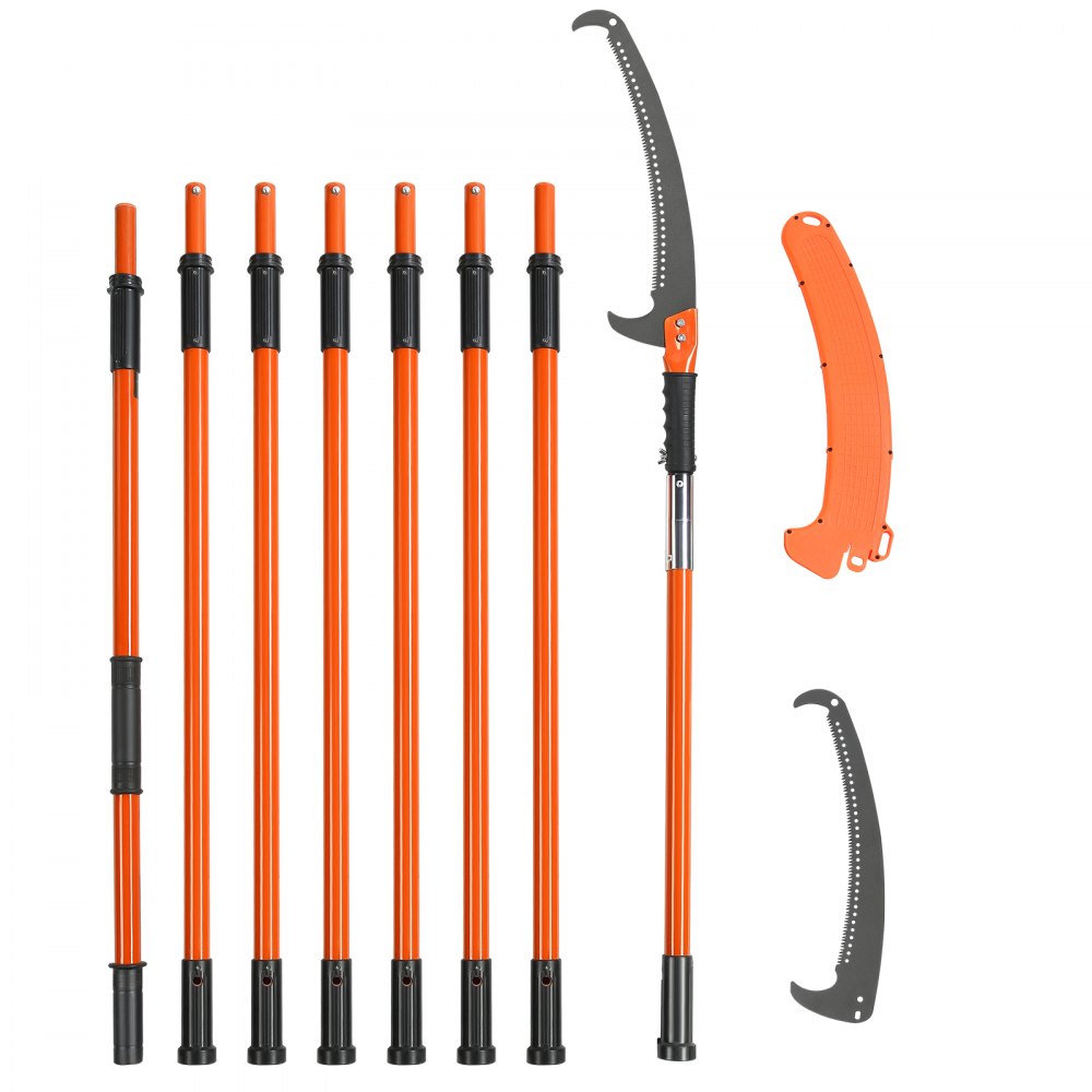 GZJ-8m8 - 7.3-27ft VEVOR Extendable Pole Saw with Steel Blade