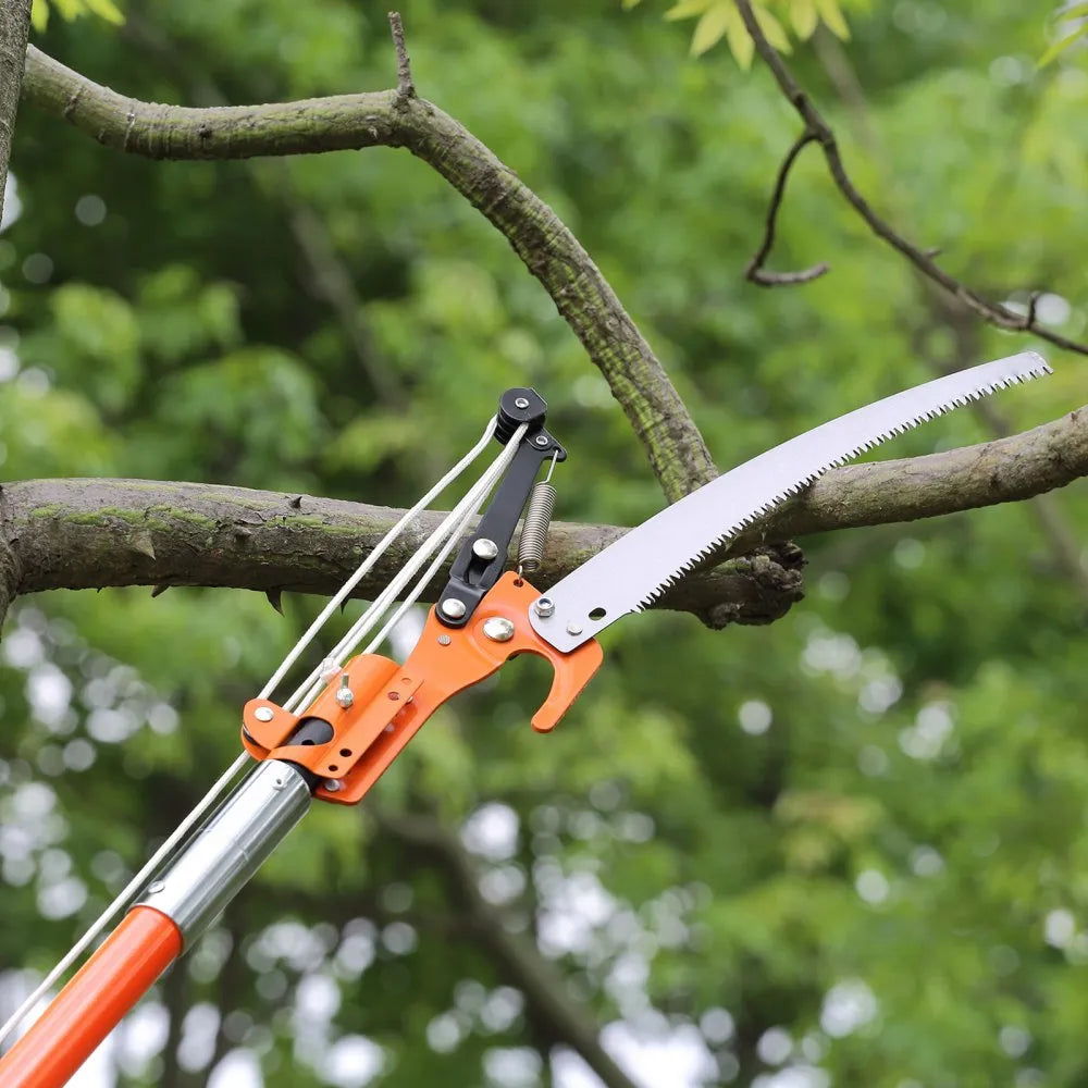 GZJDJZ-8m8 - 7.3 to 27 ft Extendable Manual Pole Saw for Pruning