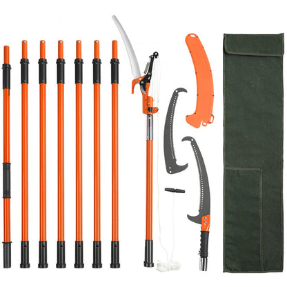 GZJDJZ-8m8 - 7.3 to 27 ft Extendable Manual Pole Saw for Pruning