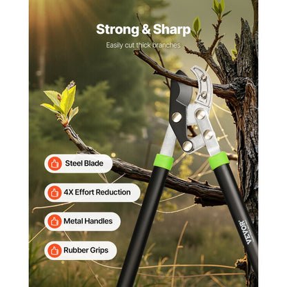 SY-2205 - 32" Heavy-Duty Steel Blade Anvil Lopper for Easy Pruning