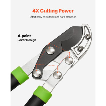 SY-2205 - 32" Heavy-Duty Steel Blade Anvil Lopper for Easy Pruning