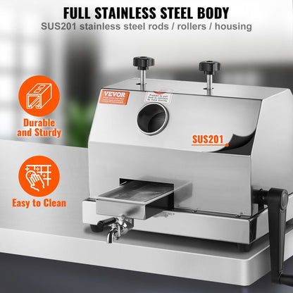 YF-SY80 - High Output Stainless Steel Sugar Cane Juicer with 2.4-Inch Inlet