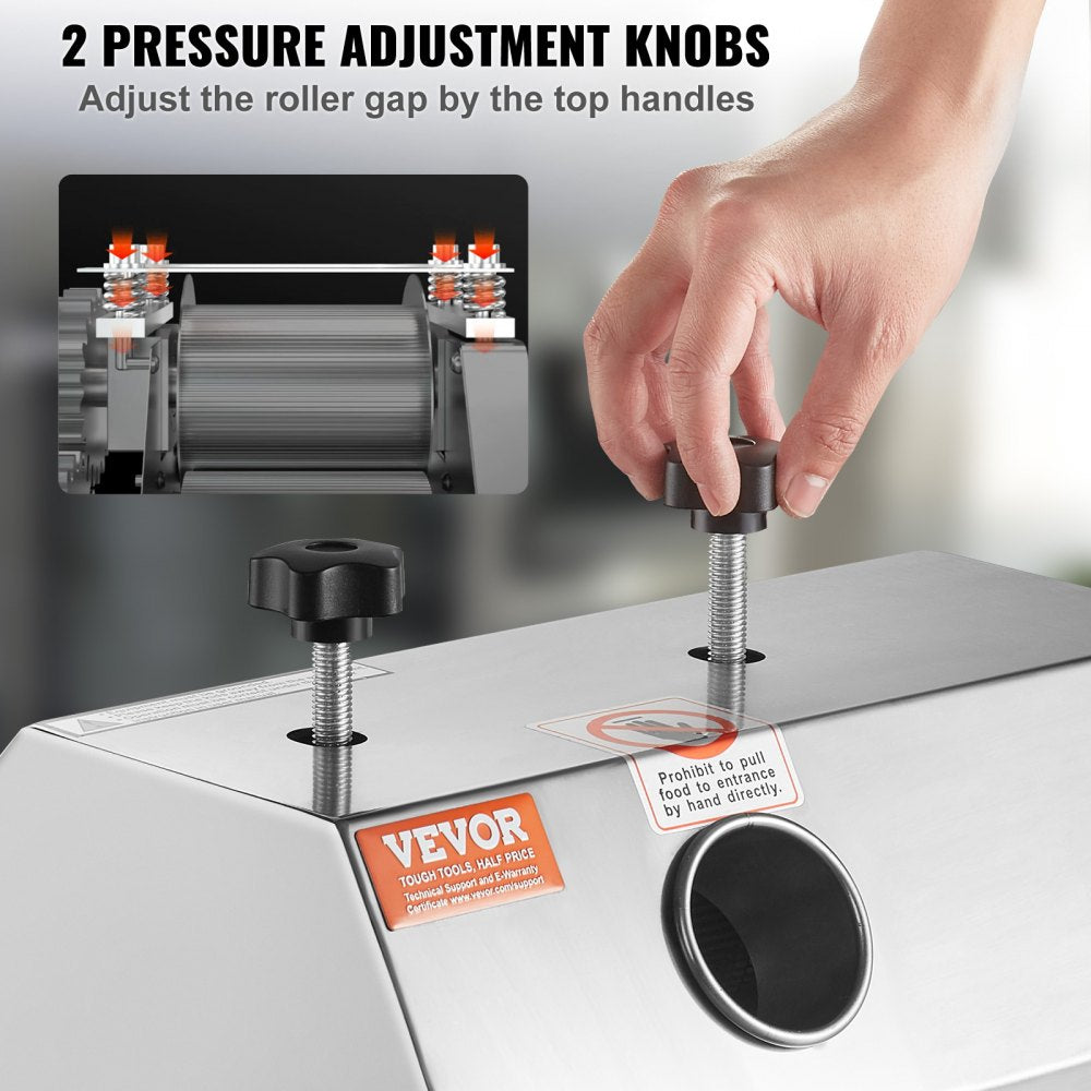 YF-SY80 - High Output Stainless Steel Sugar Cane Juicer with 2.4-Inch Inlet