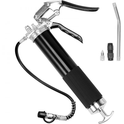 LD-867B - Heavy-Duty 6000 PSI Grease Gun with 17.72-Inch Hose