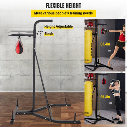 HRAT24A - Adjustable Heavy & Speed Bag Stand for Home Fitness
