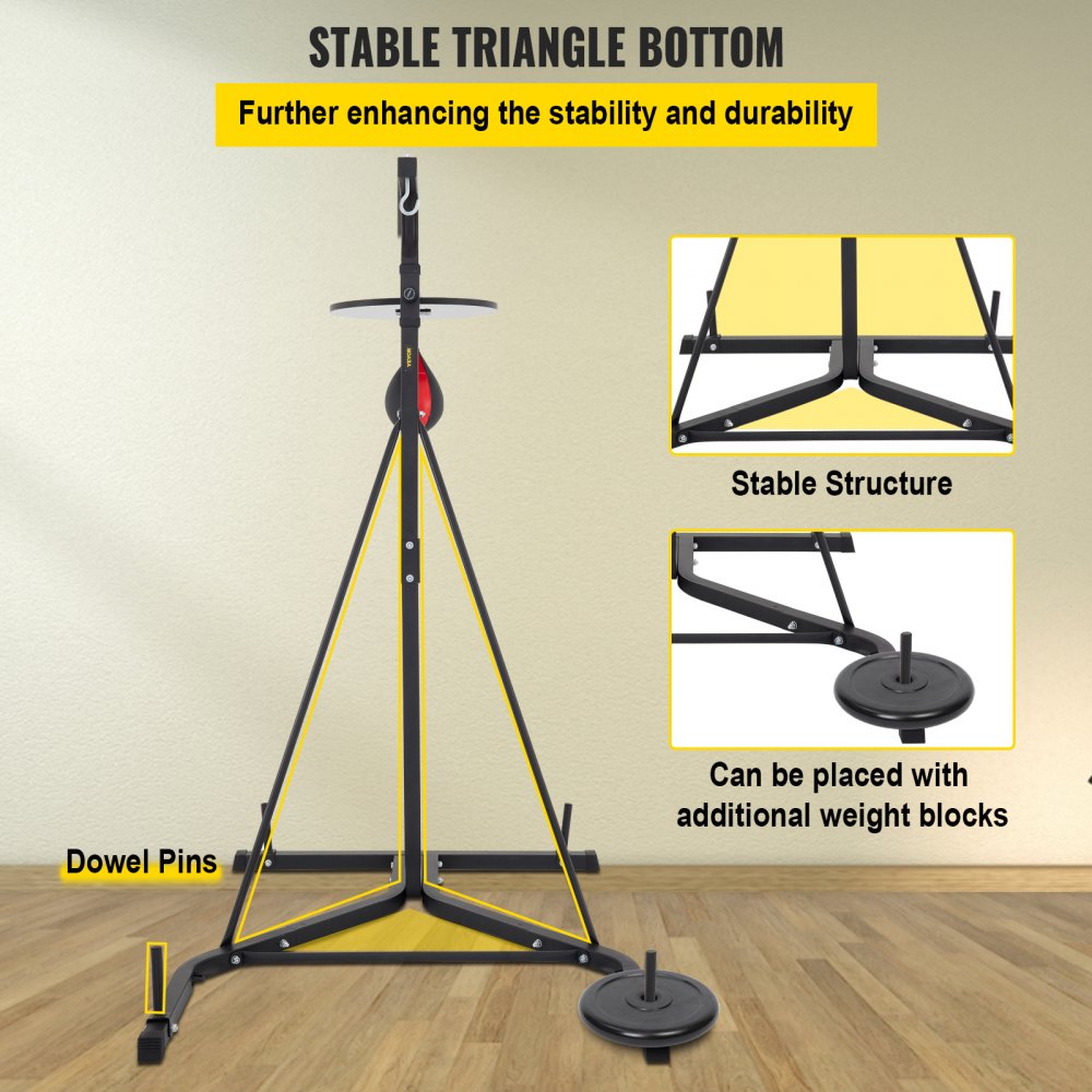 HRAT24A - Adjustable Heavy & Speed Bag Stand for Home Fitness