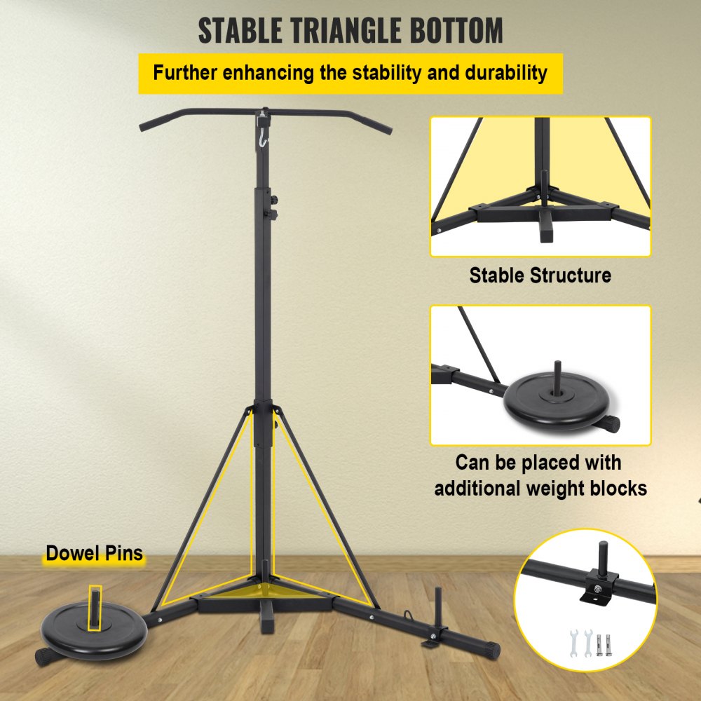HRAT31A - Adjustable 2-in-1 Heavy Bag Stand for Fitness Training