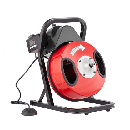 D1000 - Portable 50FT Electric Drain Cleaner with Durable Steel Cable