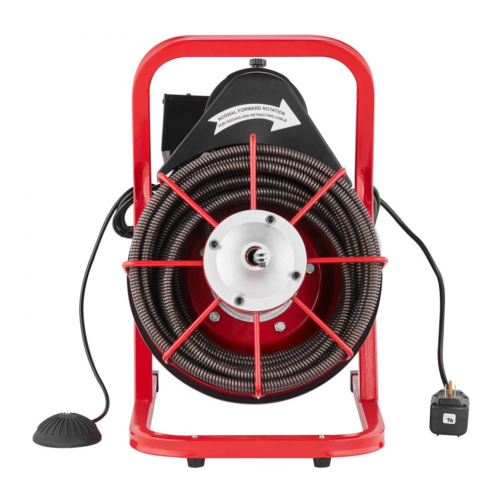 D1000 - 75FT Electric Drain Cleaner with Durable Steel Core Cable